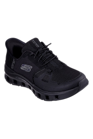 Schwarze vegane Slip-In-Sneaker von Skechers: Glide-Step Pro