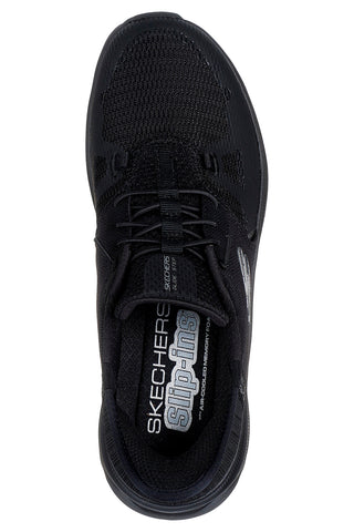 Schwarze vegane Slip-In-Sneaker von Skechers: Glide-Step Pro