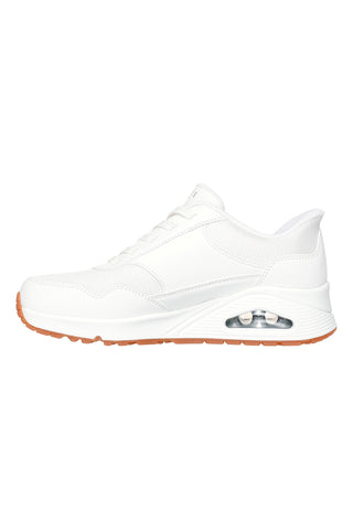 Weiße Sneakers mit Plateau Skechers Street Hands Free Slip-ins: Uno - Banksia