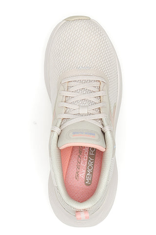 Sneakers natural pink leggere e flessibili Skechers SEKCH Cloud Smooth Wave