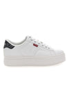 Sneakers Bianche con Dettaglio Posteriore Nero a Fantasia LEVI'S TAMPA