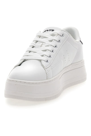 Sneakers Bianche con Dettaglio Posteriore Nero a Fantasia LEVI'S TAMPA