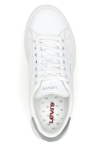 Sneakers Bianche con Dettaglio Posteriore Argento LEVI'S AMBER