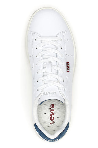 Sneakers Bianche con Dettaglio Posteriore Blu LEVI'S AVENUE