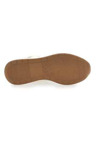 Stringate Bianche con Dettagli Oro e Leopardati LAURA BIAGIOTTI 8481