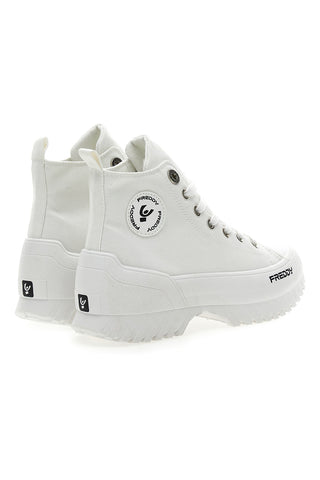Weiße hohe Sneakers mit Plateau FREDDY FY7602
