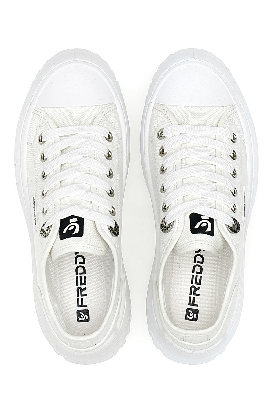Sneakers Bianche Con Suola Platform Bianca FREDDY FY7601 da donna