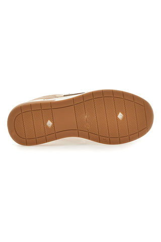 Sneakers Flatform Beige con Dettagli Dorati Laura Biagiotti 8923