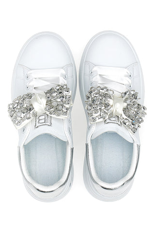 Sneaker Bianche Con Fiocco Laura Biagiotti 8929