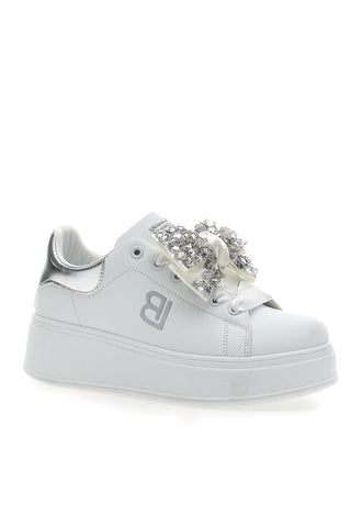 Sneaker Bianche Con Fiocco Laura Biagiotti 8929