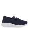 Blaue Slip-On-Sneaker mit Obermaterial in Stickoptik CANGURO CA1227