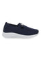 Blaue Slip-On-Sneaker mit Obermaterial in Stickoptik CANGURO CA1227