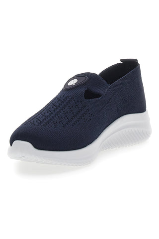 Sneakers Blu Slip On con Tomaia Effetto Ricamo CANGURO CA1227