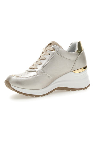 Stringate Platino con Platform e Cerniera Laterale INBLU 434 IN