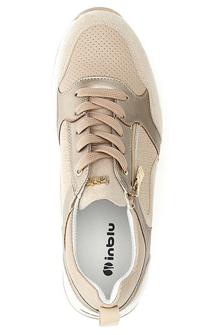 Stringate Rosa con Brillantini INBLU 420 IN