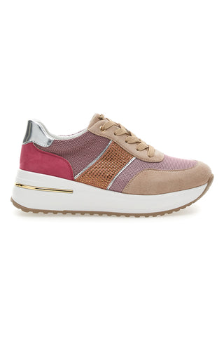 INBLU 423 IN Schnürschuhe in Rosa und Puder