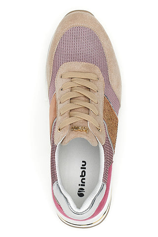 Scarpe Stringate Rosa e Cipria INBLU 423 IN