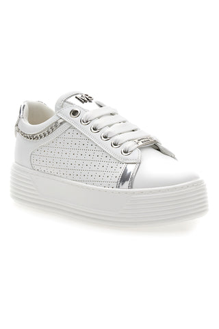 Sneakers Bianche con Tomaia Decorata e Platform MARIELLA BURANI 50251