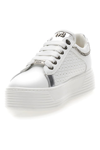 Sneakers Bianche con Tomaia Decorata e Platform MARIELLA BURANI 50251