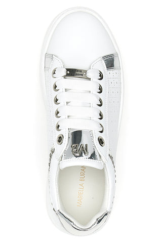 Sneakers Bianche con Tomaia Decorata e Platform MARIELLA BURANI 50251