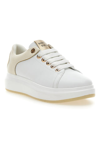 Sneakers Bianche con Dettagli Color Oro Mariella Burani 51045