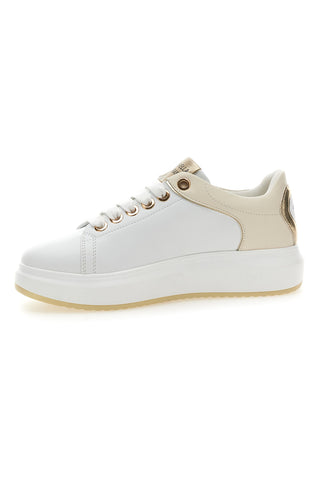 Sneakers Bianche con Dettagli Color Oro Mariella Burani 51045