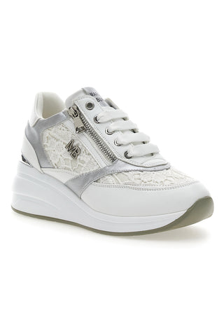 Stringate Bianche con Platform e Decorazioni Ricamate MARIELLA BURANI 51051