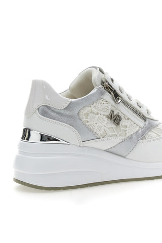 Stringate Bianche con Platform e Decorazioni Ricamate MARIELLA BURANI 51051