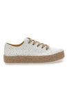 Sneakers bianche in crochet con suola in corda Energy E126