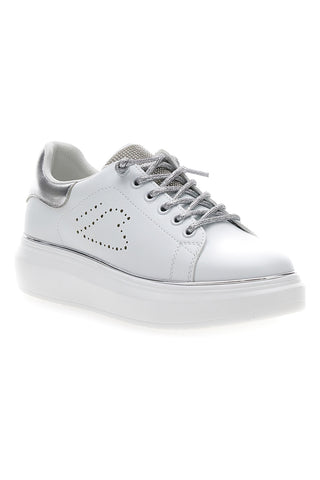Sneakers bianche con strass  ENERGY E86