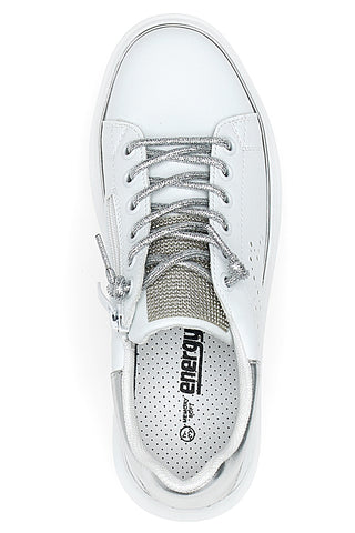 Sneakers bianche con strass  ENERGY E86