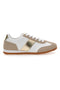 Sneakers Bianche e Beige con Banda Laterale Oro TALEMI 24250