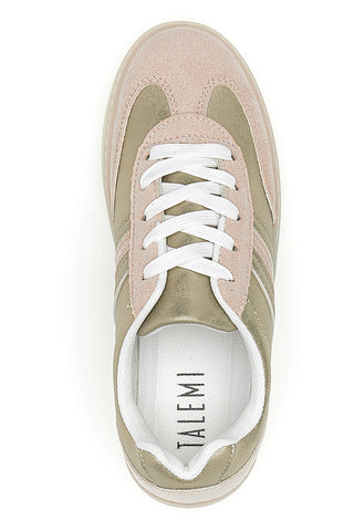Sneakers Rosa e Oro con Suola in Gomma TALEMI 23786