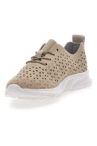Sneakers Beige con Tomaia Traforata TALEMI BK25S861