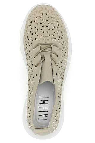 Sneakers Beige con Tomaia Traforata TALEMI BK25S861