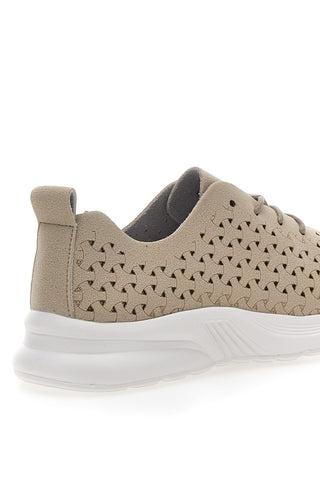 Sneakers Beige con Tomaia Traforata TALEMI BK25S861