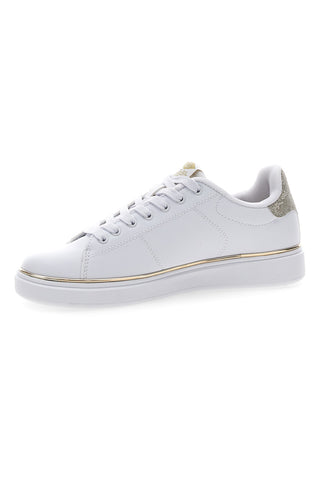 Sneakers Bianche con Bordo Dorato COTTON BELT GTZ 2.0