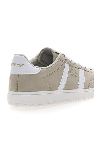 Sneakers Beige con Bande Laterali Bianche COTTON BELT AMELIE SD