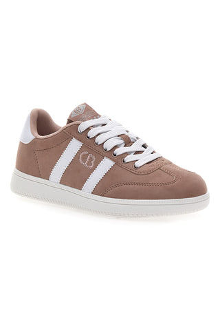 Sneakers Rosa con Bande Laterali Bianche COTTON BELT AMELIE SD
