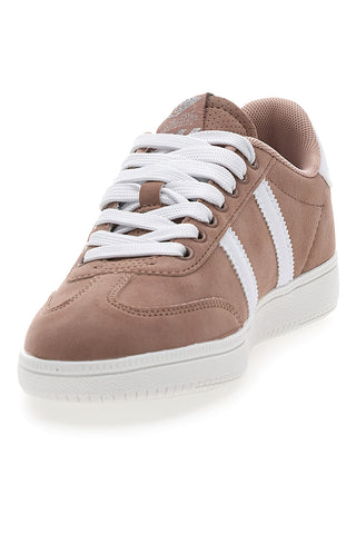 Sneakers Rosa con Bande Laterali Bianche COTTON BELT AMELIE SD