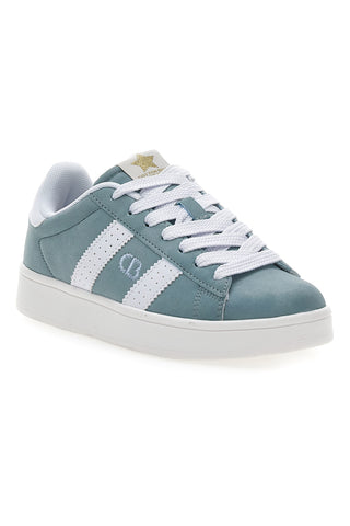 COTTON BELT CAMP NYC SD Blaue Sneakers mit weißen Seitenstreifen