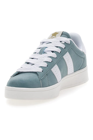 COTTON BELT CAMP NYC SD Blaue Sneakers mit weißen Seitenstreifen