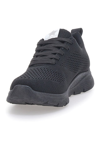 Schwarze Sneakers mit Mesh-Obermaterial COTTON BELT ELLIE