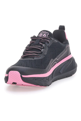 Sneakers nere con dettagli rosa ROUTE 66 RO51038D