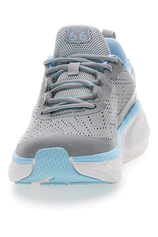 Graue Sneakers mit blauen Details ROUTE 66 RO51038D