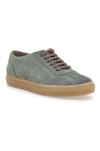 Grüne Schnürschuhe Made in Italy aus Wildleder Ptr 2020