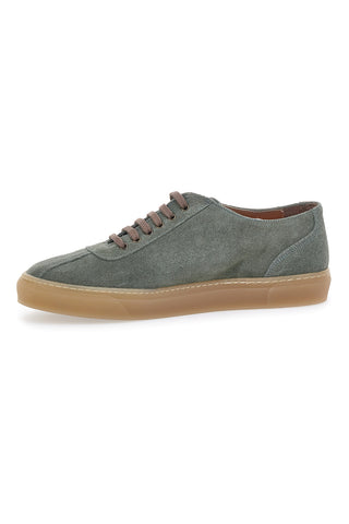 Grüne Schnürschuhe Made in Italy aus Wildleder Ptr 2020