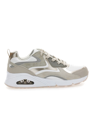 Sneakers natural con dettagli metallici e suola Air Skechers Uno Gen1 Color Surge