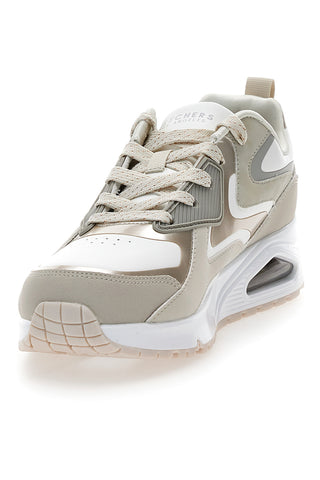 Natur-Sneaker mit Metallic-Details und Air-Sohle Skechers Uno Gen1 Color Surge