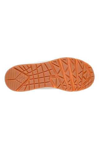 Sneakers beige con dettagli rose gold e suola Air Skechers Uno Gen1 Shimmer Away